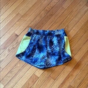 Lands' End Blue Tie-Dye Athletic Shorts